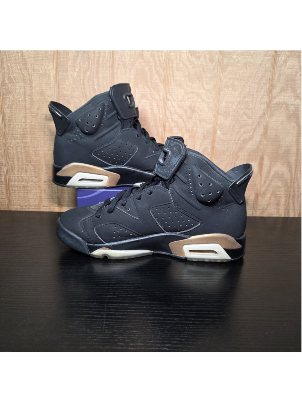 Nike Air Jordan 6 Retro DMP Defining Moments Black Gold CT4954-007 Men's Size 8